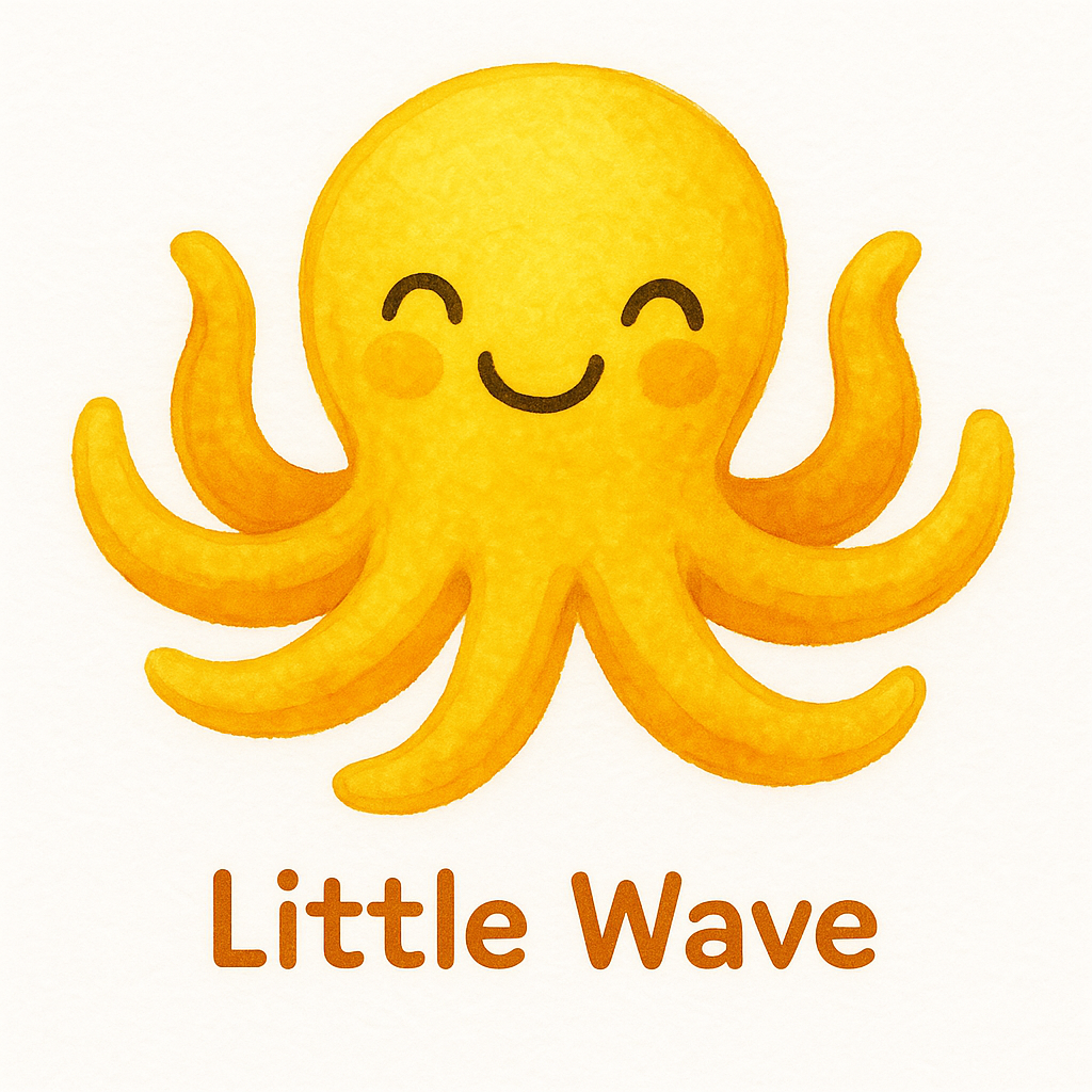 Happy Octopus Little Wave
