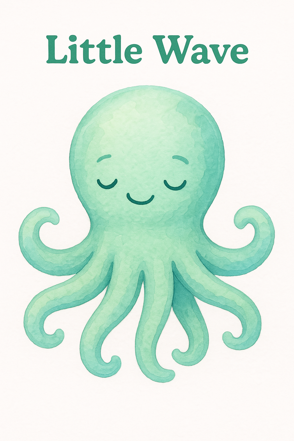 Calm Octopus Little Wave