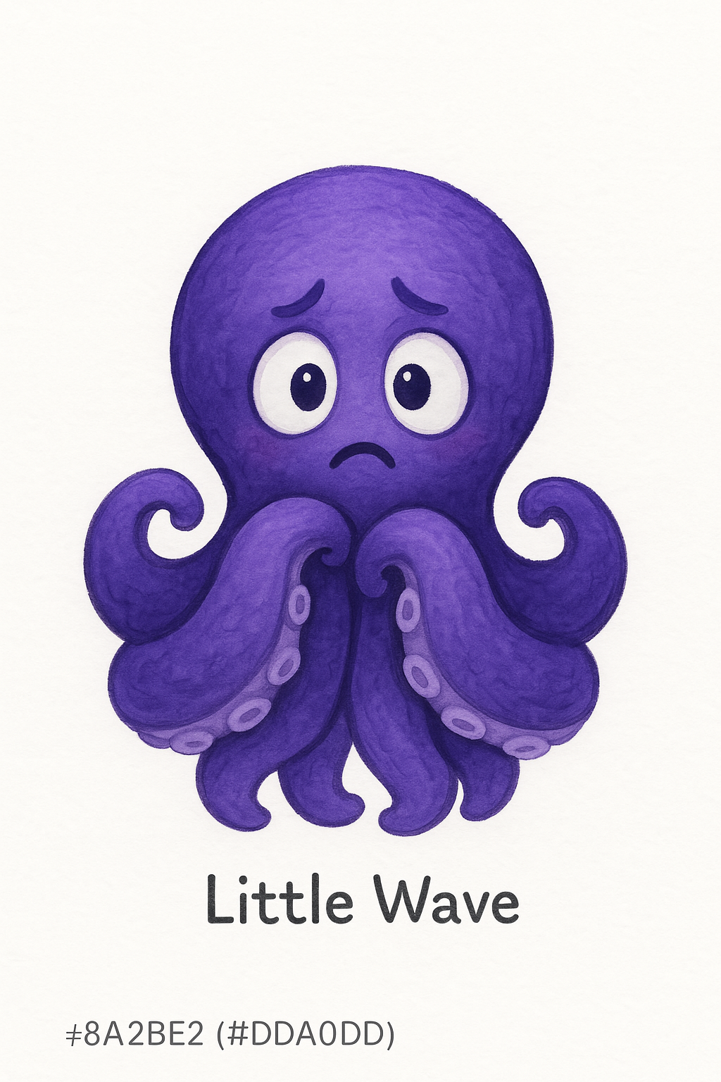 Fearful Octopus Little Wave